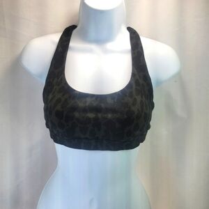 Victoria's Secret animal print strappy sports bra size small